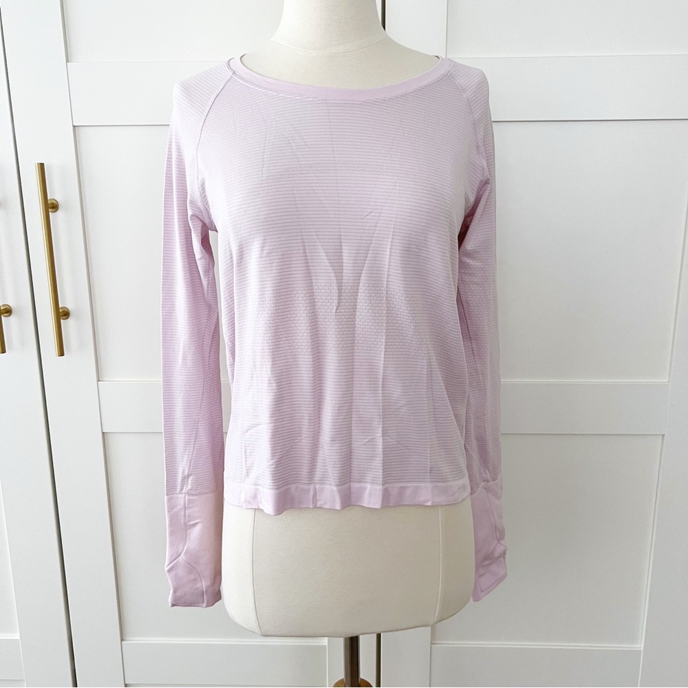 Lululemon Swiftly Tech Long-Sleeve Shirt 2.0 Meadowsweet Pink